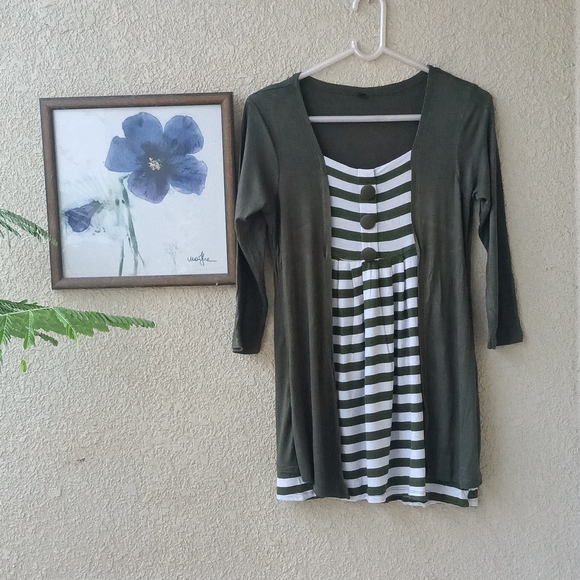 ✅UK12/L Casual layered Top